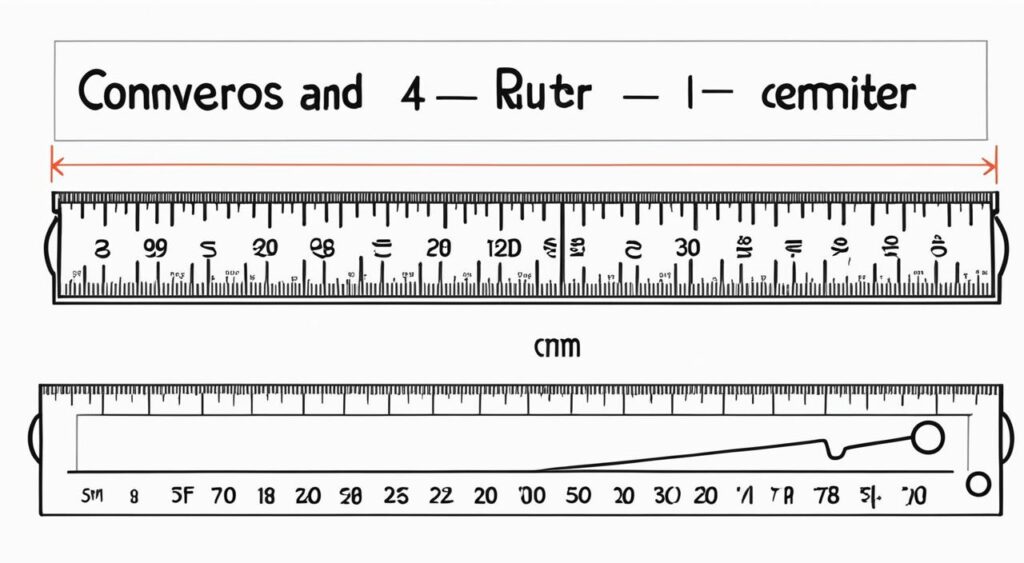 medida de comprimento metro para centímetros