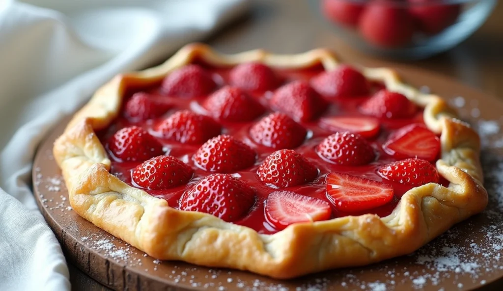 Brazil celebrates spring with strawberry cream cheese galette